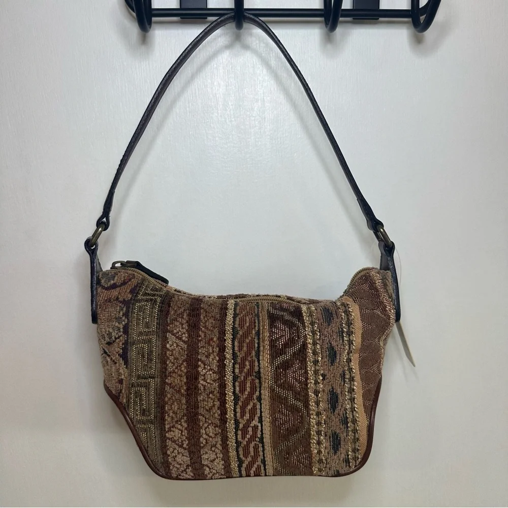 Fossil Stripe Montclair Hobo Shoulder Bag.  NWT.